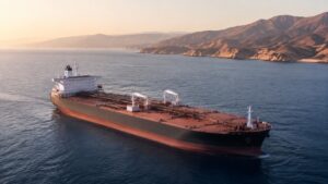 Нафтовий танкер у морі — ілюстрація, створена ШІ
